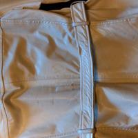 Giacca di pelle bianca