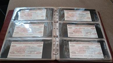 Lotto 100+ Miniassegni 50-350 Lire 1977