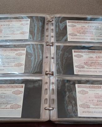 Lotto 100+ Miniassegni 50-350 Lire 1977