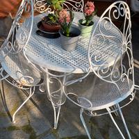 Sedie 4 e tavolo giardino