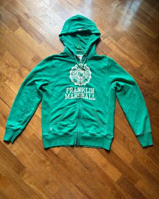 felpa con zip di franklin marshall
