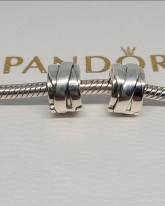 Coppia Clip Pandora Originali Nastri