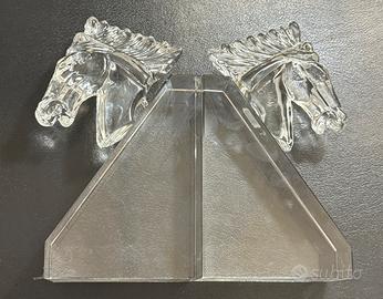 Cavalli fermalibri  in vetro