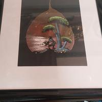 quadro con foglia indiano