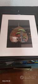 quadro con foglia indiano