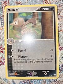 carta pokemon nuzleaf la leggenda di mew