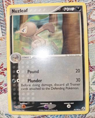 carta pokemon nuzleaf la leggenda di mew
