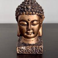 Statua Testa di Buddha Bronzo