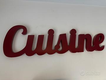 Scritta Cuisine