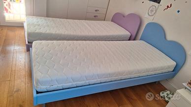 Letto celeste Moretti Compact Roma via della Pisan
