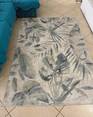 Tappeto moderno fantasia foglie