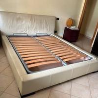 LETTO MATRIMONIALE IN PELLE
