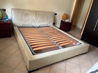 LETTO MATRIMONIALE IN PELLE