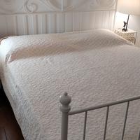 LETTO ROMANTICO IN FERRO BIANCO 165X204 