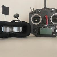 trasmettitore Taranis 7Q e visore Eachine D800