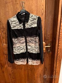 camicia donna con pizzo