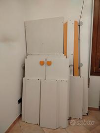 camera da letto bambina con rete e materasso