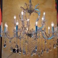 LAMPADARIO CON GOCCE DI CRISTALLO 