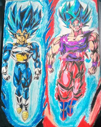 Goku e vegeta Super sayan blue 