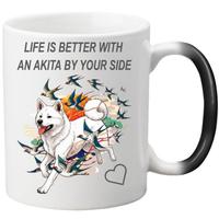Tazza White Akita Inu