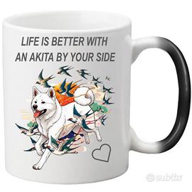 Tazza White Akita Inu