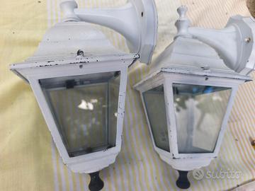 Lampioncini: EOLO LAMPADA DA ESTERN.DOWN BIANCA