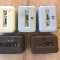 5 Interruttore Bipolare Rapizzi Zeus 1154 Anni 40