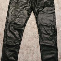 Pantalone pelle nero