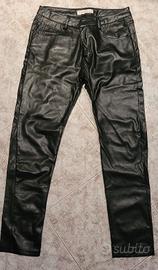 Pantalone pelle nero