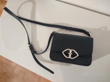 Motivi borsetta a tracolla nera originale da donna