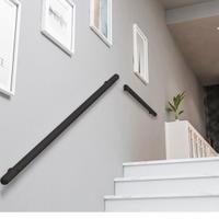 4 corrimano neri da 1 metro nuovi, completi di kit