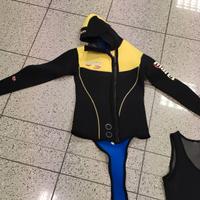 Muta MARES THERMIC 5 mm NUOVA con salopette
