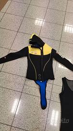 Muta MARES THERMIC 5 mm NUOVA con salopette