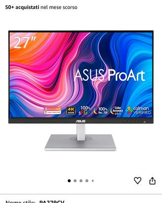 asus pro art 27 NUOVO