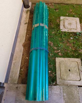 Lastra ondulata verde per tettoie 5x1,5m