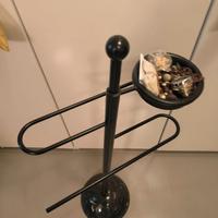 Elegante porta asciugamani nero