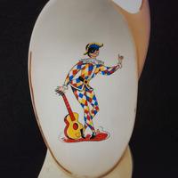 Raro vaso Arlecchino e Pulcinella collezione