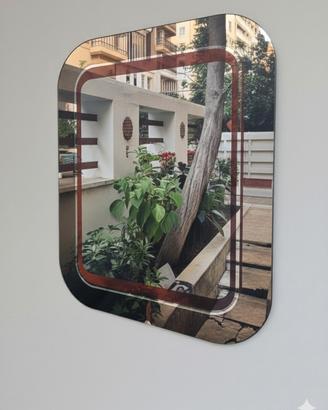 Specchio originale anni 70 design Space Age