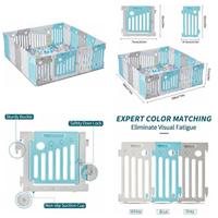 LONTEK Box Recinto per Bambini con Porta Ingresso