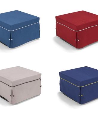 Pouf letto rete elettrosaldata materasso portante