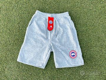 Pantaloncini CanadaGoose grigi con logo rimovibile