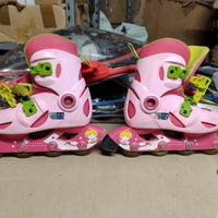 pattini a rotelle con protezioni