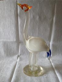 Grande Airone in vetro di Murano anni '50/'60