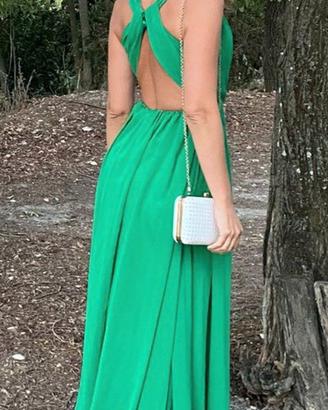 Abito da cerimonia verde smeraldo XS- S