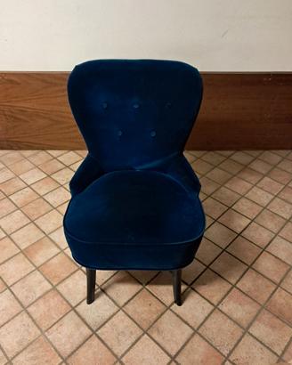 Poltroncine in velluto blu