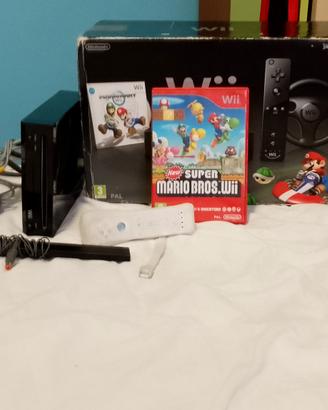 console Nintendo wii colore nero con gioco
