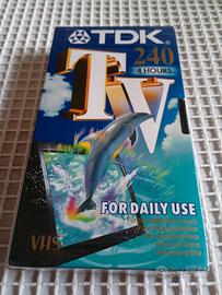 Vhs vergine Tdk TV 240 minuti Nuova 