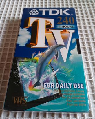 Vhs vergine Tdk TV 240 minuti Nuova 
