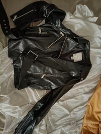 giacca di pelle NUOVA Calvin Klein xs