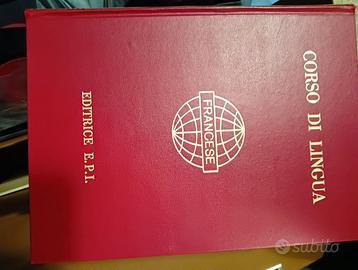 Corso di francese vintage in vinile 45 giri